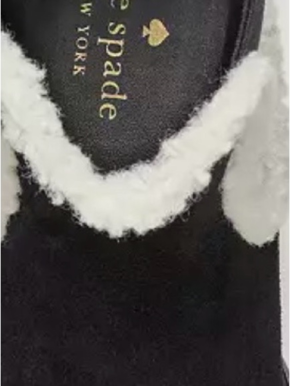 Kate Spade Suede Boot with Cream Shearling Trim NIB size 9 - Picture 3 of 6